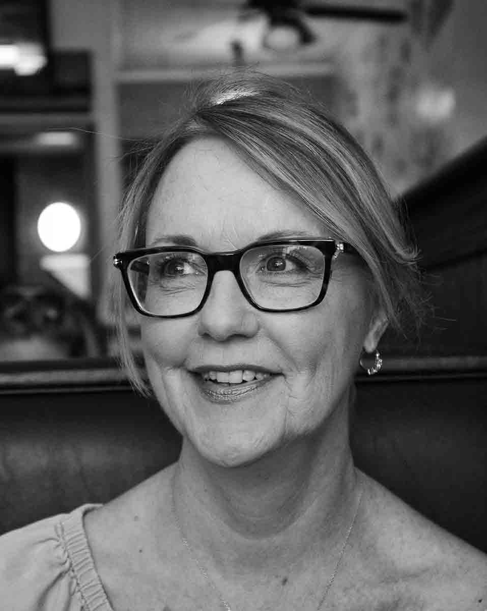a black and white picture of a woman