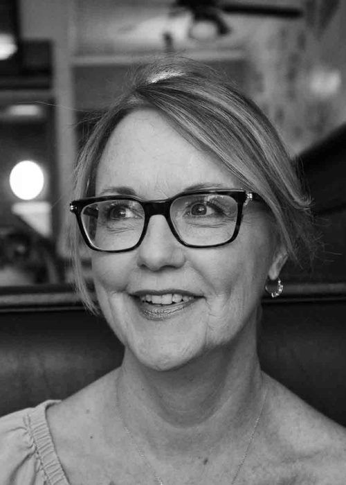 a black and white picture of a woman