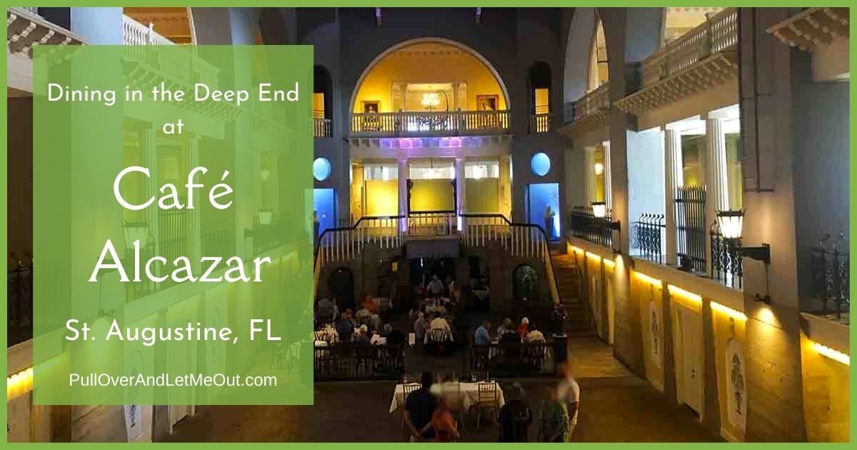 Dining in the Deep End at Cafe Alcazar St Augustine FL PullOverAndLetMeOut
