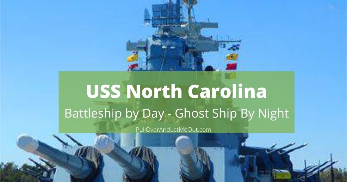 Cover photograph of the USS North Carolina battleship in Wilmington NC