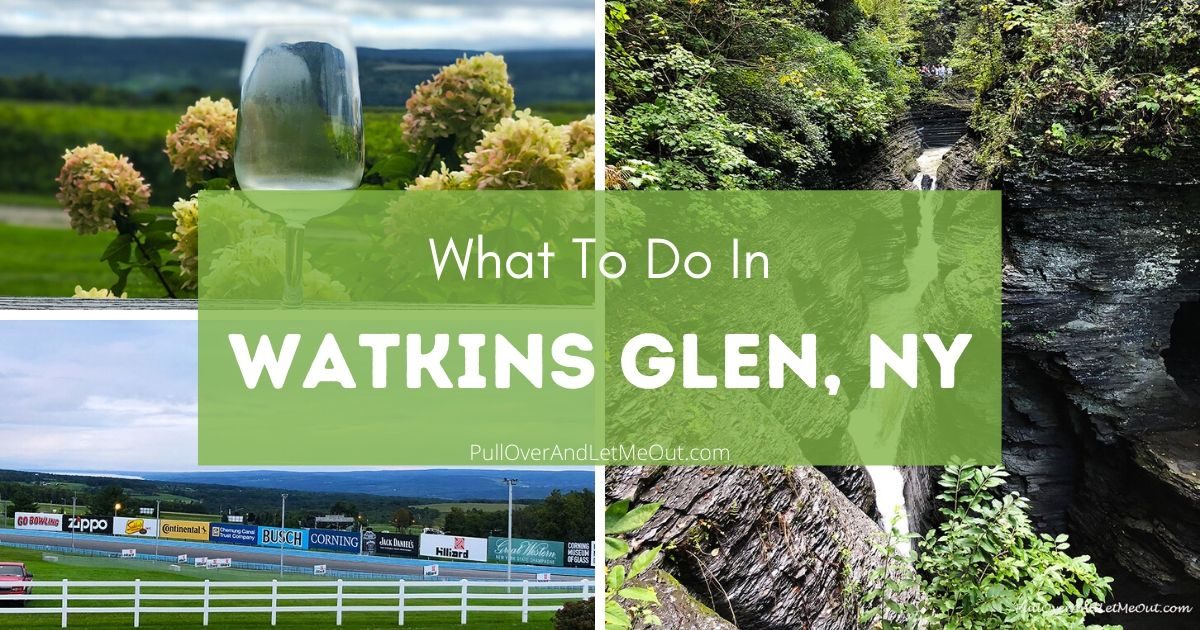 collage of photos of Watkins Glen, NY